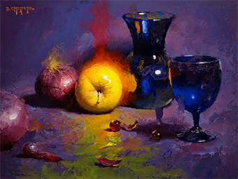 Still Life Composition and Painting