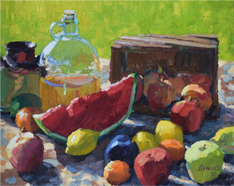 Plein Air Still Life: Creating the Illusion of Light using Color