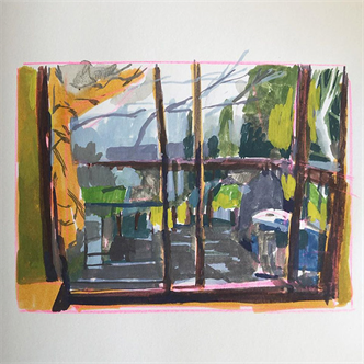 Art Bites: Looking out, painting windows with Sarah Bixler