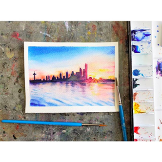 Art to Go: Watercolor sunsets with Willow Heath