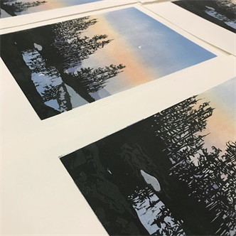 Relief Printing by Hand - Summer Postcard Printmaking Workshop