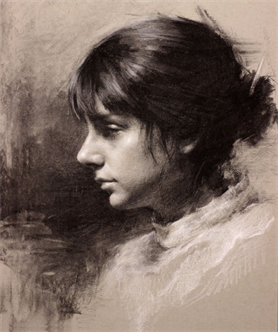 Portrait drawing in charcoal: How to develop your skills through self-critiques