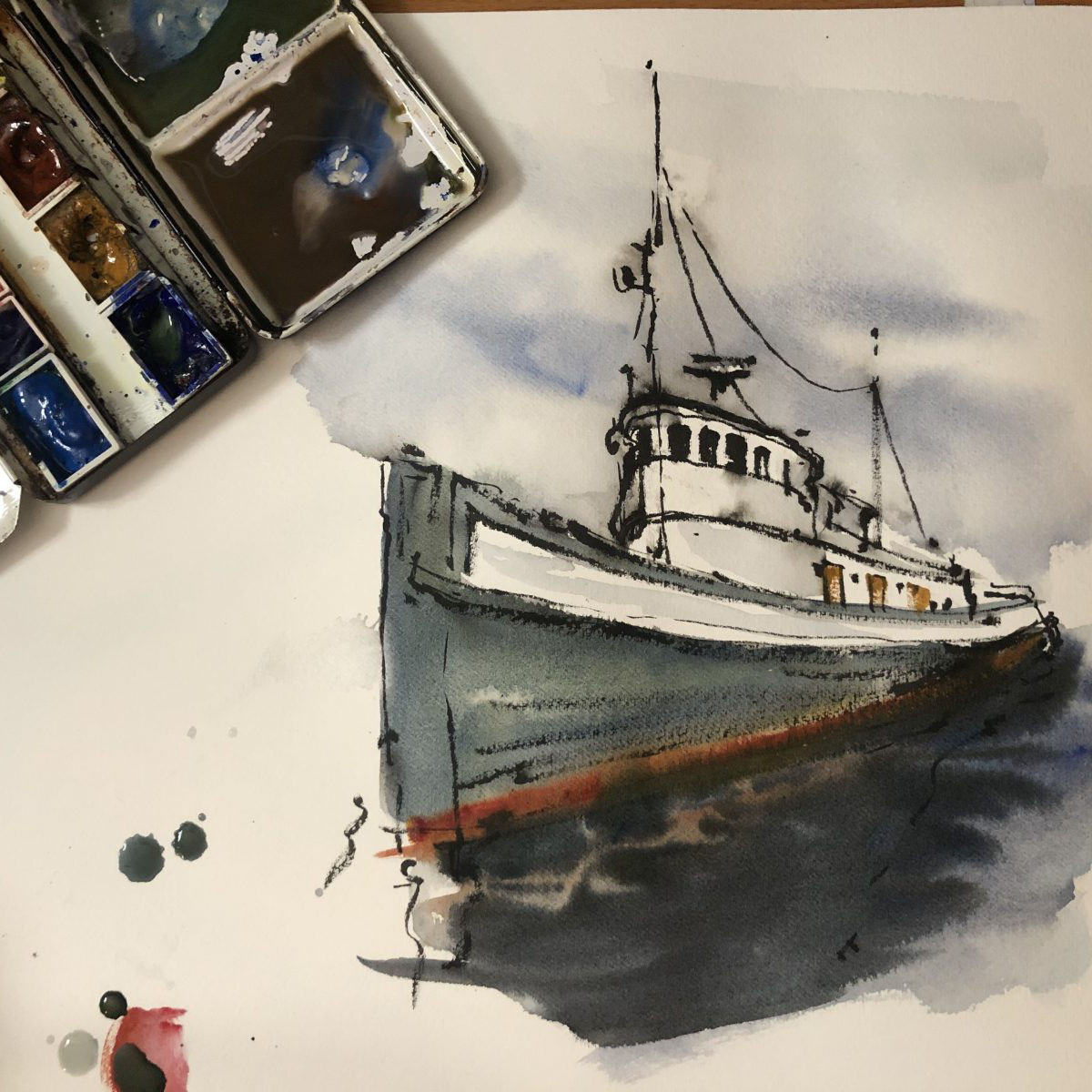 Urban Sketching in Line and Wash