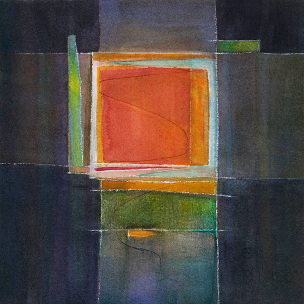 Abstract Composition with Watercolor