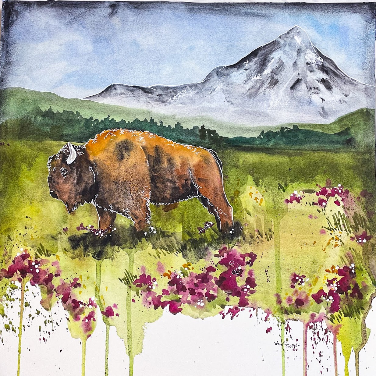 Modern Watercolor Landscapes