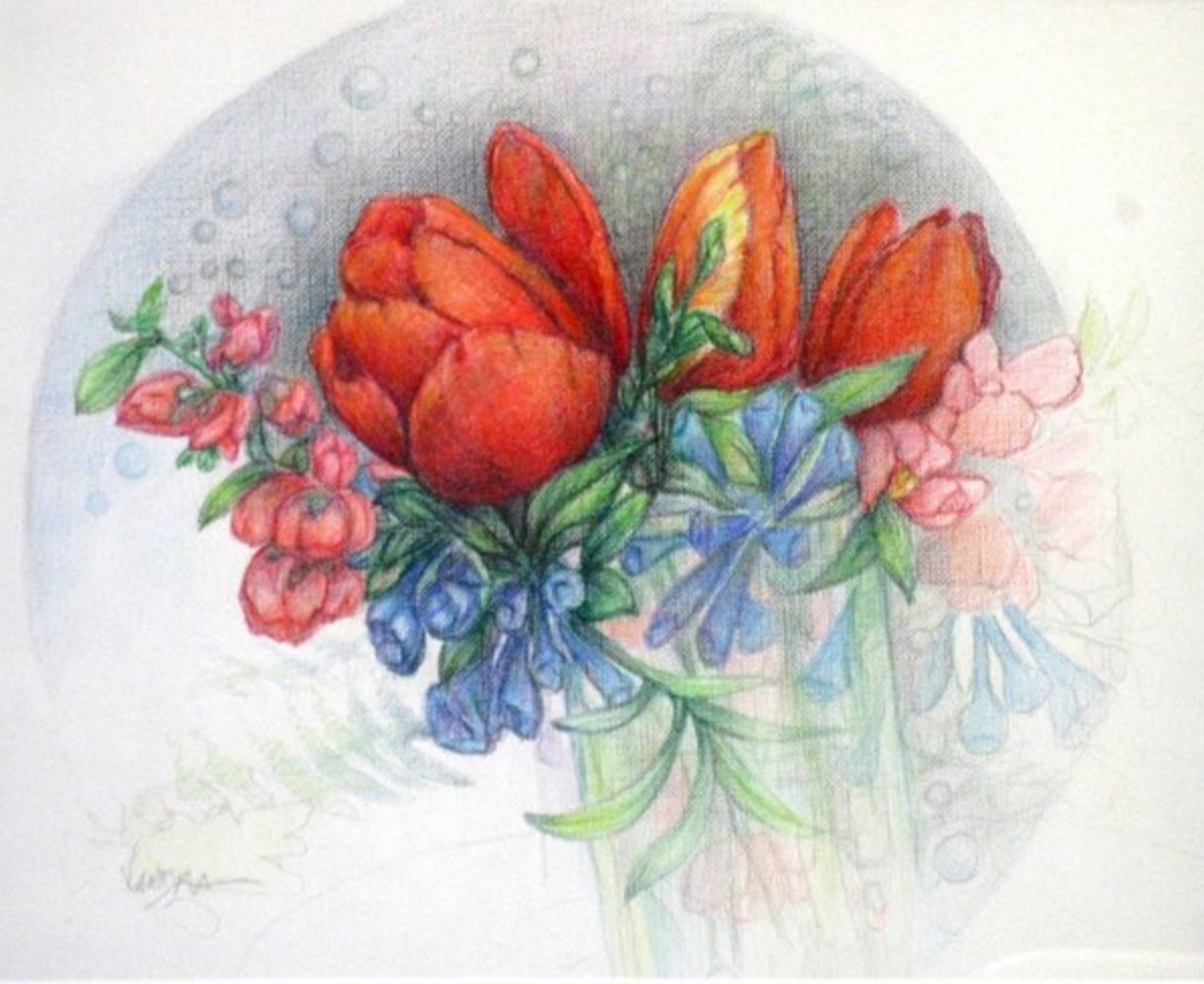 Botanical Colored Pencil