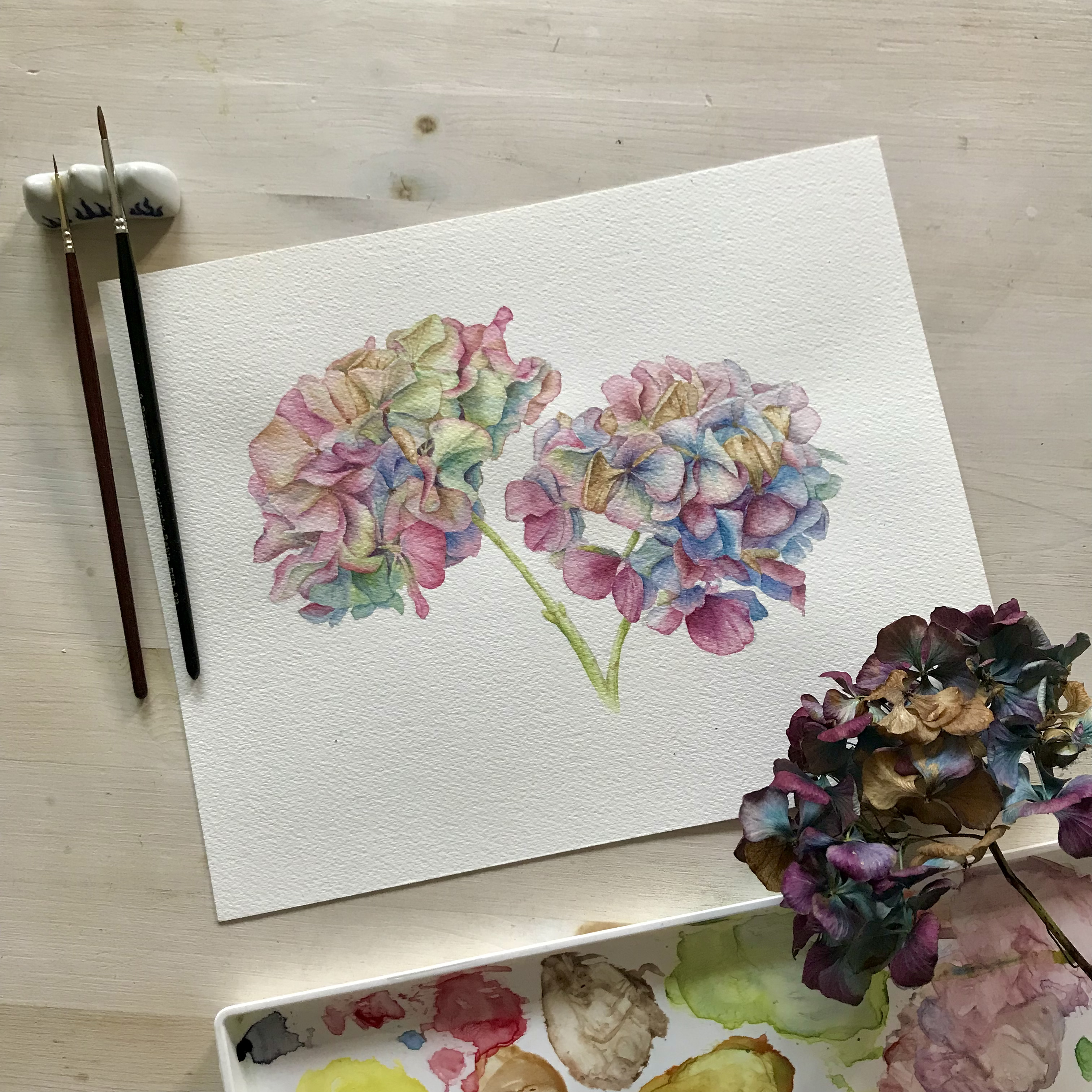 Watercoloring Spring Florals