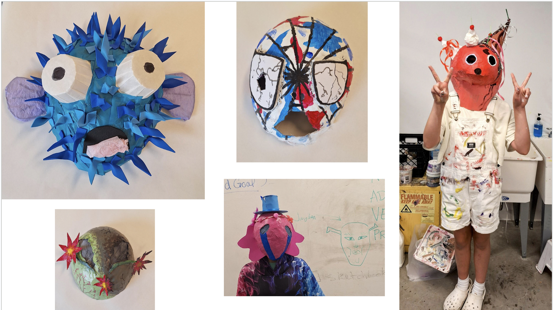 Mixed Media Mask-Making + Choreography Carnival!