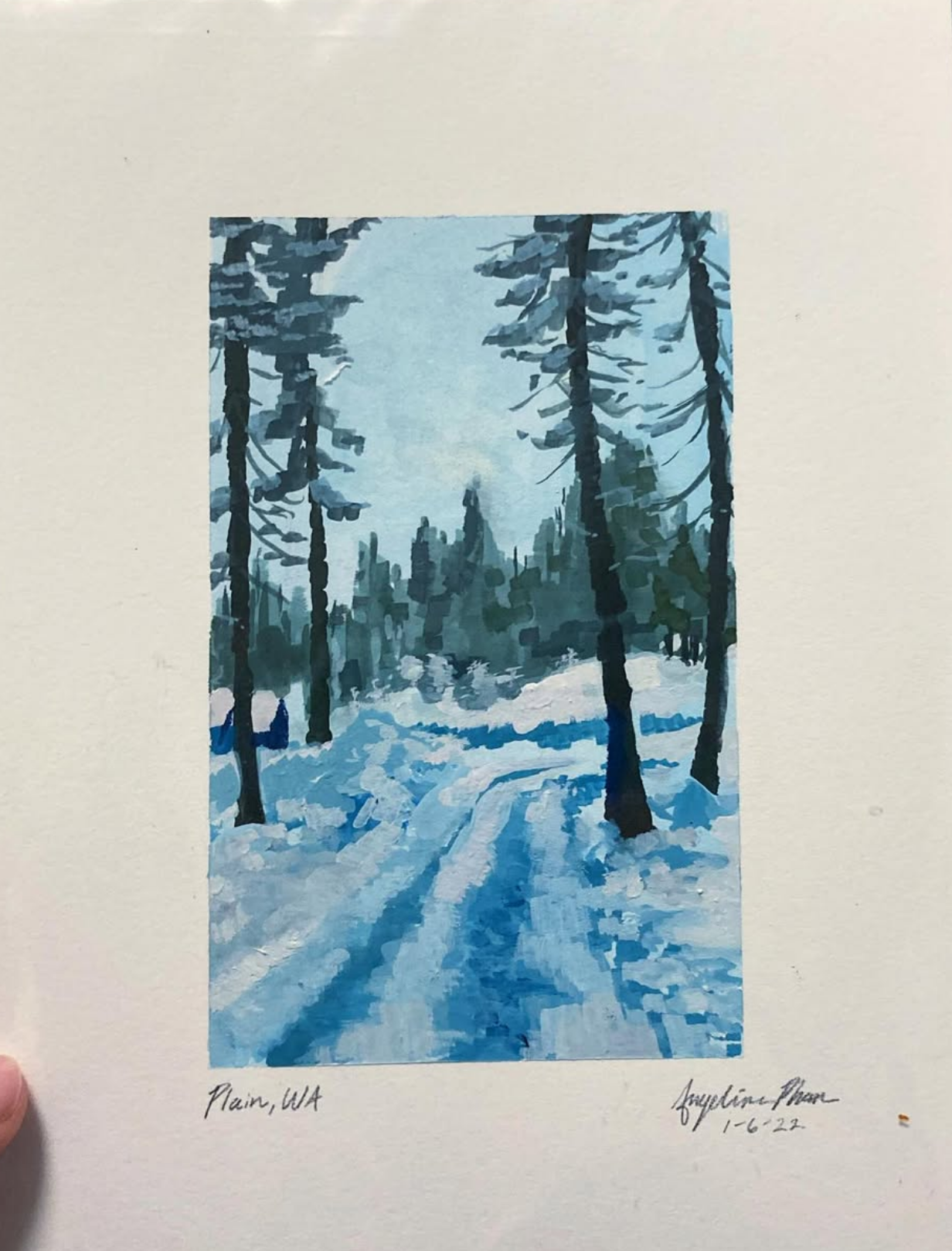 All Ages: Winter Landscape Gouache Painting