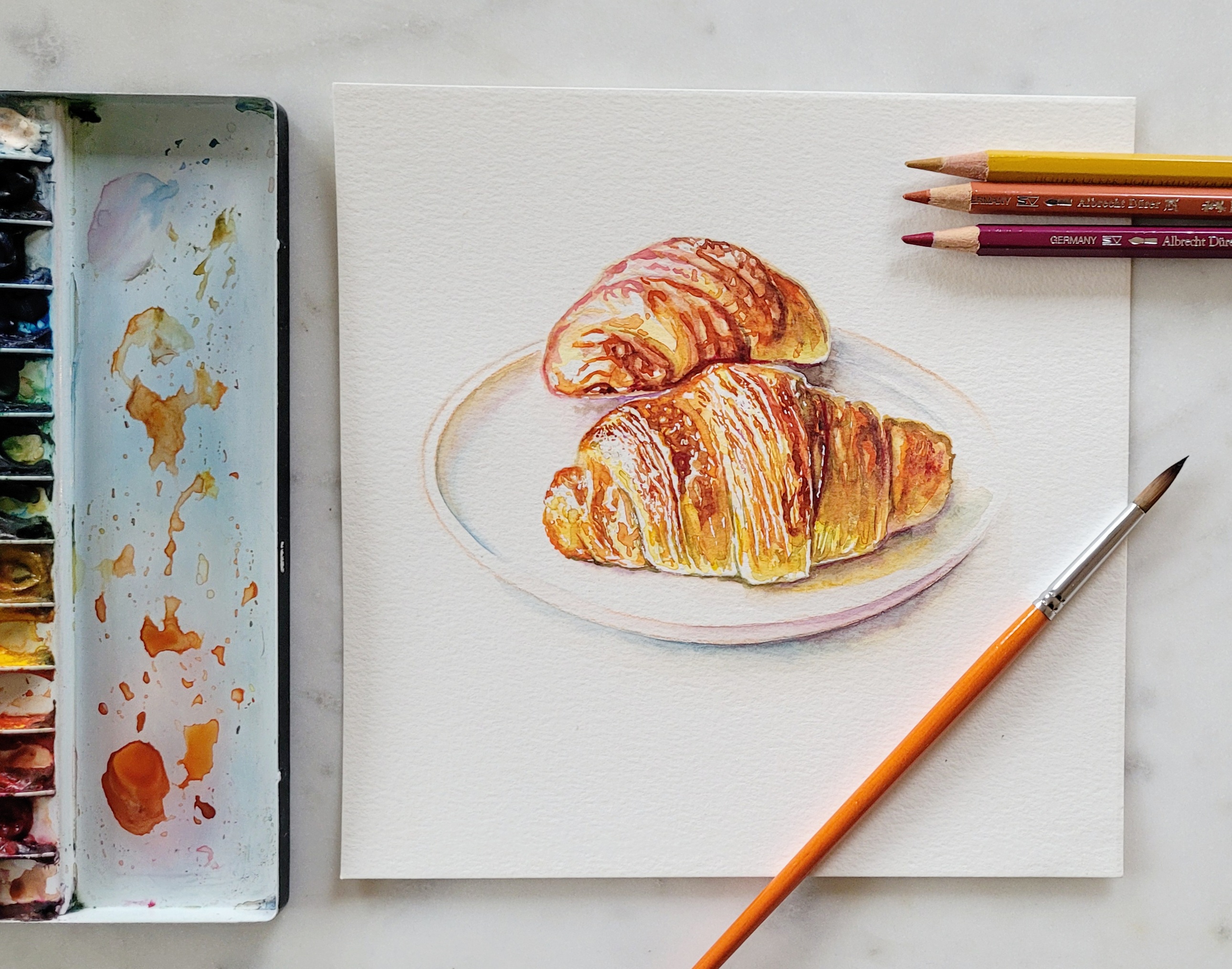 Desserts in Watercolor